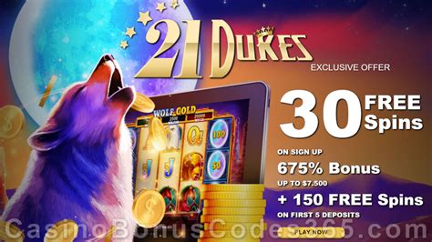 21 dukes casino free chip.